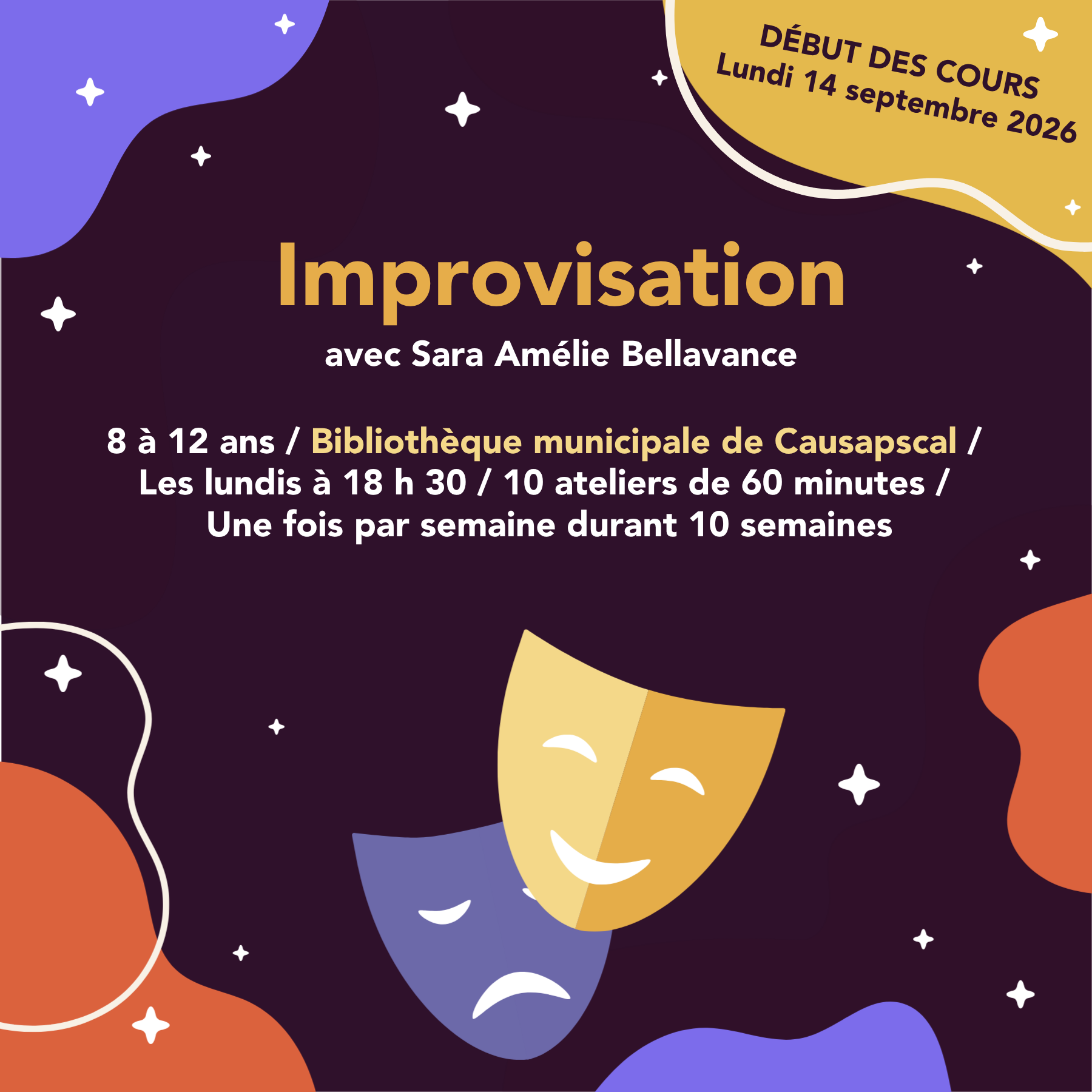 Improvisation avec Sara Amélie Bellavance Offre improvisation Sara Amélie Bellavance