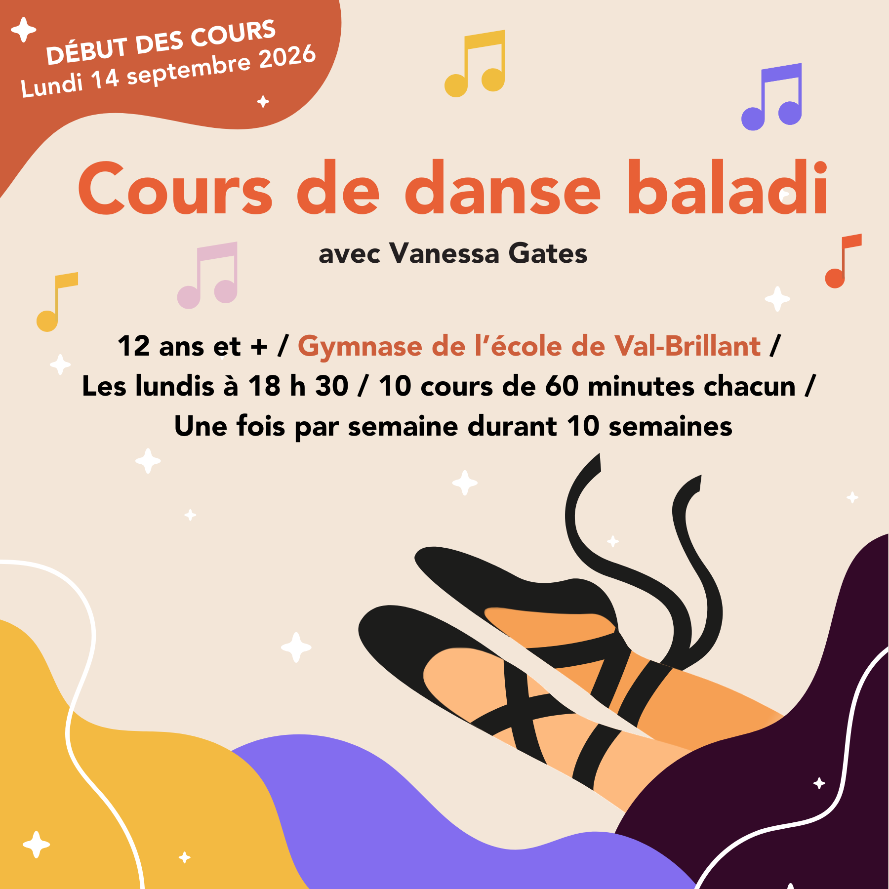 Cours de danse baladi avec Vanessa Gates Offre de cours de danse baladi avec Vanessa Gates