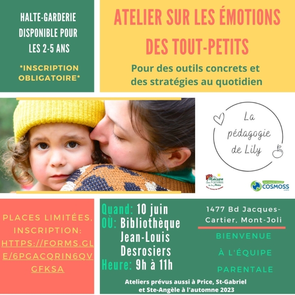 Atelier sur les émotions des tout-petits