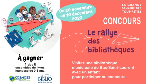 Participez au Rallye des bibliothèques!