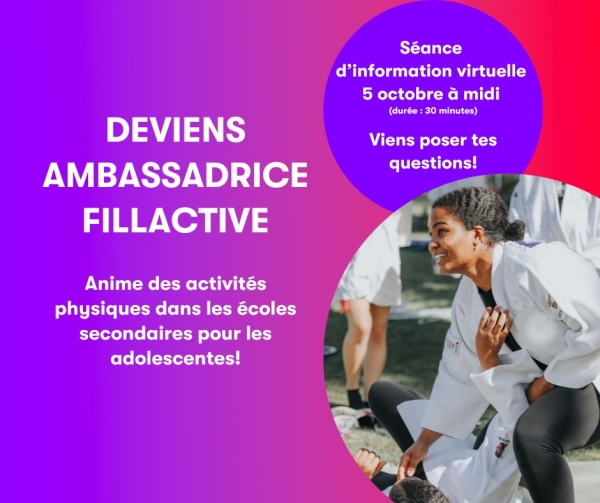 Deviens ambassadrice Fillactive!