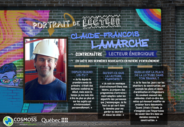 Notre portrait de lecteur de la semaine-Claude-François Lamarche, contremaître et lecteur énergique