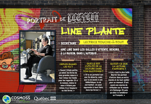 Notre portrait de lecteur de la semaine-Line Plante, secrétaire et lectrice touche-à-tout