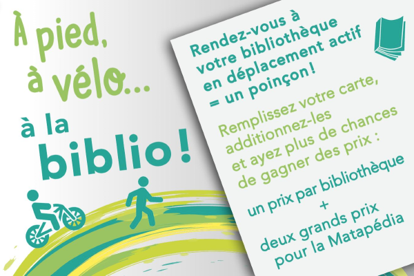 À pied, à vélo... À la biblio! 