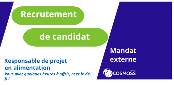 Mandat externe : Responsable de projet en alimentation