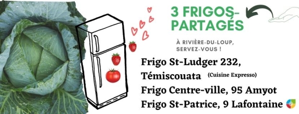 Des frigos partagés à Rivière-du-Loup