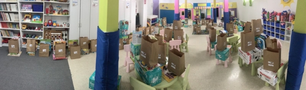 Soutien en matériel éducatif aux familles