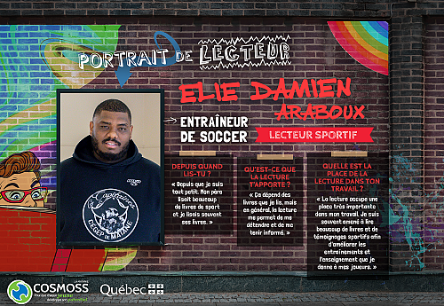 Notre portrait de lecteur de la semaine-Elie Damien Araboux, entraîneur de soccer et lecteur sportif