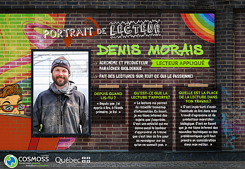 Notre portrait de lecteur de la semaine-Denis Morais, agronome et producteur maraîcher biologique et lecteur appliqué