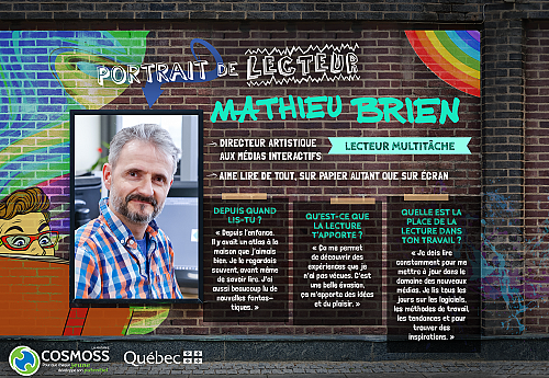 Notre portrait de lecteur de la semaine-Mathieu Brien, directeur artisque aux médias interactifs et lecteur multitâche